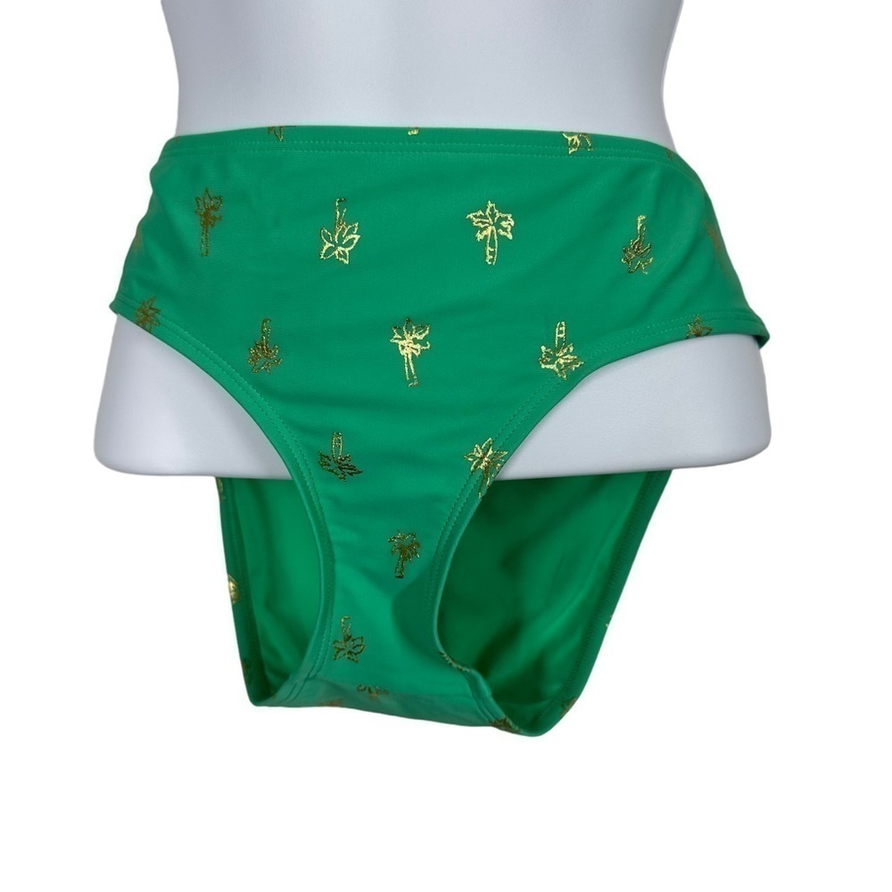 AERIE Swim Hipster Bikini Bottom Medium Palm Tree Print